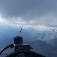 Flugwegposition um 14:00:43: Aufgenommen in der Nähe von Gemeinde Gmünd in Kärnten, Österreich in 3073 Meter